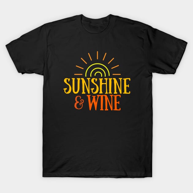 Sunshine & Wine - Summer T-Shirt by Seaglass Girl Designs